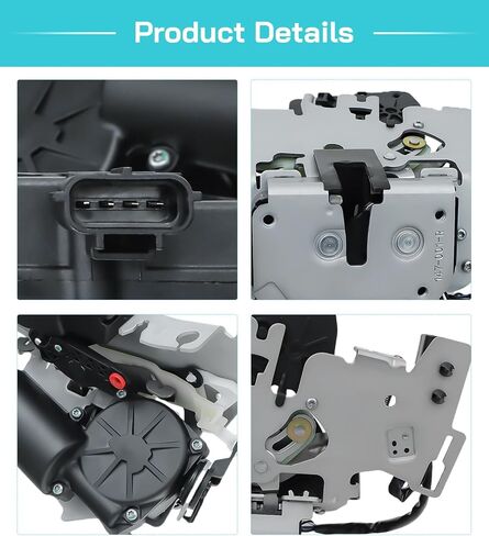 Hiedra Rear Right Door Lock Actuator for 2008-2020 Dodge Grand Caravan/2008-2016 Chrysler Town & Country, Rear Right Passenger Side, Replace Door Latch 5020768AB,5020768AC in Saudi Arabia