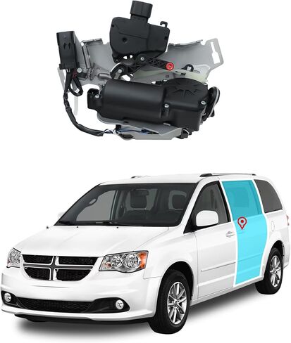Hiedra Rear Right Door Lock Actuator for 2008-2020 Dodge Grand Caravan/2008-2016 Chrysler Town & Country, Rear Right Passenger Side, Replace Door Latch 5020768AB,5020768AC in Saudi Arabia