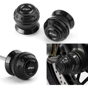 Motorcycle Front Fork Sliders Fit For Ninja 650 ZX6R H2 H2R ZX-10R ZX-14R 2023 2024 + | NINJA 650 636 ZX10R ZX14R Wheel Axle Frame Sliders 2023 2024 NINJA 650 636 ZX6R ZX10R ZX14R Accessoris BK