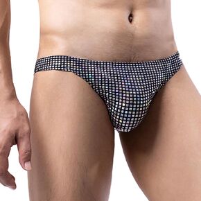 ملخصات البيكيني المثيرة للرجال Seaur Low Rise Glitter Sissy Bessy Benties Enderible Stretch Ender