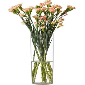 Flower Vase Acrylic Cylinder,7.86" Tall Clear Vase for Centerpieces,Wedding Decorative,Home Décor, Non Breakable Plastic, 3.94" x 7.86" Tall Round - Clear