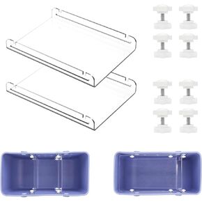 Upgraded Topper Tray & Divider Tray- All-in-ONE - High Transparency Acrylic, Waterproof & Sandproof Organizer Inserts for X-Large Bogg Beach Tote Bag- 2 Pack