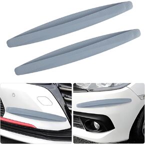 2PCS Anti-Collision Car Bumper Guard Strip, Anti-Scratch Car Bumper Protector Trim, Carbon Fiber Front and Rear Bumper Guard Sticker, Universal Exterior Car Accessories (Black)
