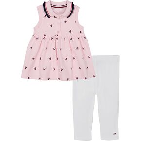 Tommy Hilfiger Baby Girls 2pc Capri Set