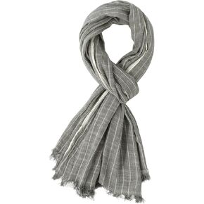GERINLY Casual Scarf for Men, Long Man Scarves with Fringe, Rectangle Shemagh Head Scarfs Neutral