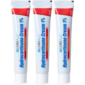 CareAll Hydrocortisone 1%, 1oz Tube (Pack of 3), Maximum Strength Anti-Itch Cream, Relief from Itching and Redness from Bug Bites, Eczema, Psoriasis, Poison Ivy, Oak and Sumac