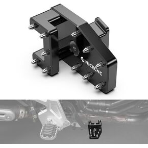 DualControl Brake Pedal Double Control Pedal Compatible with Yamaha Tenere 700 /XTZ700 2019-2024, Tenere 700 Rally Edition 2020-2024, Tenere 700 World Raid 2022-2024, Aluminum Alloy, Black