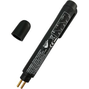 Brake Fluid Liquid Tester Pen, Hydraulic Fluid Car Brake Diagnostic Testing Pen with 5 LED Indicators, DOT 3 DOT 4 DOT 5.1 Brake Liquid Oil Analyzer Test Pen, Car Accessories