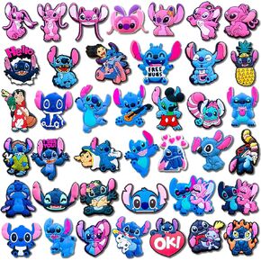 25 40Pcs Cartoon Charms for Clog Shoes Decoration, Cartoon Charms Accessories for Shoes