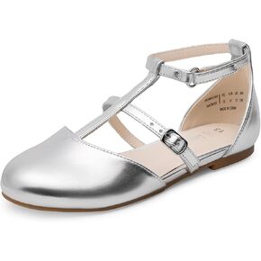 DREAM PAIRS Girls Dress Shoes Mary Jane Flats for Little Girls Party Shoes with T Strap