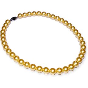 8mm & 10mm South Sea Pearl Necklace for Women - 8mm & 10mm Tahitian Pearl Necklace Pearl Necklace for Women with 925 Sterling Silver Chain