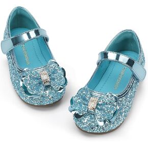 PANDANINJIA Flower Girl Shoes Toddler Little Kid Ballet Flats Pearls Wedding Party Mary Jane Girls Dress Shoes
