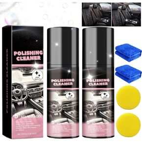 Car Interior Cleaner,100ml Car Interior Cleaner,Total Interior Cleaner & Protectant,Vehicle Interior Polish,Protectant & Dressing, Decontaminatio, Interior All Purpose Car Cleaner(2pcs)