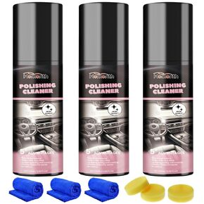 Polishing Cleaner,Car Interior Cleaner, Interior Detail Spray, Cleaning、Decontamination, Interior Multi-Purpose Car Cleaner 100ml(3PCS)