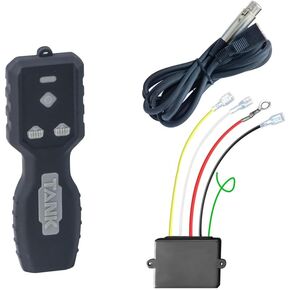Rugcel Winch 12V Car Wireless Winch Electric Remote Kit لـ Tank Winch ، Mini 5 Wire Control Kit ، 2 in 1 Wireless Remote Control