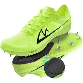 Track and Field Shoes for Men Women Kids Boys Girls Spikes Sneakers Track Race Jumping Track Shoes Professional Running Full-Length Carbon Plate Spikes Track Shoes