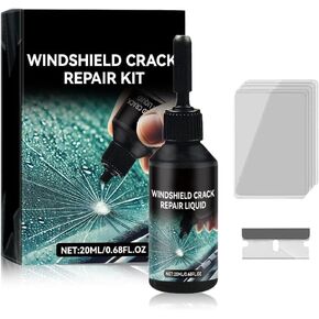 Windshield Crack Repair Kit, 2025 Upgraded Windshield Crack Repair Kit, Suitable for Repairing car Windshield Cracks, Repairing Cracks and Damages (2PC)