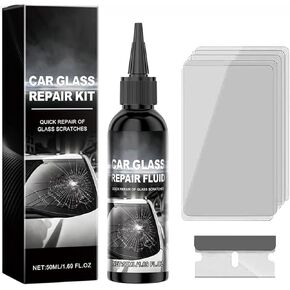 Car Windshield Crack Repair Kit, 2025 New Car Cracks Gone Glass Repair Kit Windshield Repair Kit for Cracks and Chips, Glass Scratch Repair Liquid for Chips Cracks, Glass Cracks Gone Repair Kit