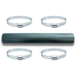 Gasoline Fuel Filler Neck Hose with 4 Hose Clamps,2 inches Inside Reinforced Gas tank (straight, 2" ID 15 7/8" Long)