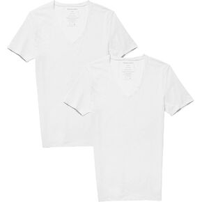 Tommy John Men Cotton Basics Undershirt - Stay Tuck Design - Soft Slim Fit Undershirt