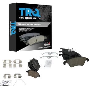 TRQ Brake Pads Ceramic Compatible with 2012-2015 Mercedes-Benz SLK250 2016 SLK300 2012-2016 SLK350