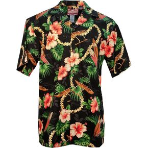 RJC Men's Hibiscus Lei و Vaa Hawaiian Shirt