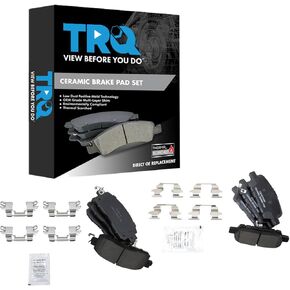 TRQ Brake Pads Ceramic Compatible with 2013-2017 Nissan Altima 2014-2017 LEAF