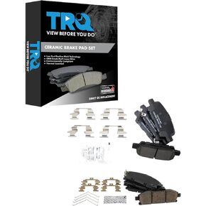 TRQ Brake Pads Ceramic Compatible with 2011-2016 Nissan Quest