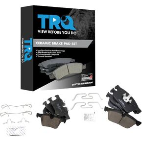 TRQ Brake Pads Ceramic Compatible with 2017-2019 Jaguar F-Pace 2019-2020 I-Pace 2017-2020 XE 2016-2020 XF 2018-2020 Land Rover Range Rover Velar