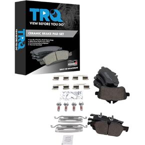 TRQ Brake Pads Ceramic Compatible with 2013-2016 Mercedes-Benz GL550 2017-2018 GLE43 AMG 2016 GLE450 AMG GLS550 2014 ML550