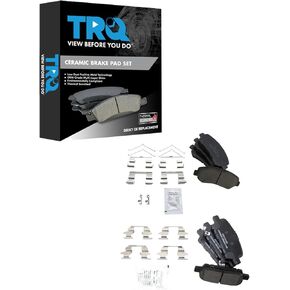 TRQ Brake Pads Ceramic Compatible with 2014-2017 Nissan Juke 2009-2017 Maxima