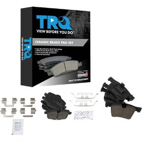 TRQ Brake Pads Ceramic متوافق مع 2012 BMW X3 2015 x4