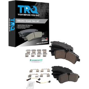 TRQ Brake Pads Ceramic Compatible with 2007-2009 Dodge Sprinter 3500 2007-2018 Freightliner 2018 Sprinter 3500XD 2010-2018 Mercedes-Benz