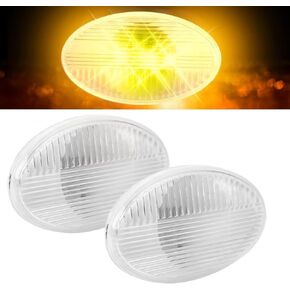 2PCS Front LEDFender Side Marker Lights Fit for 2002-2019 Freightliner M2 106 LED Turn Signal Lamps