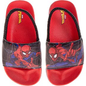 Avengers Slide Open Toe - Superhero Sandals Slides Slides - Captain America Thor Hulk Ironman Spiderman (الأحجام: 5-10 طفل صغير / 11-12 طفل صغير)