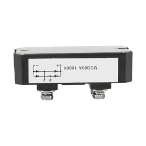 Hilitand Single Phase Diode Bridge Rectifier Module 60A 1600V High Power 4 Terminals Current Conversion Module 78 x 40 x 35mm