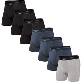 SAXX Underwear Co. Men's Underwear with Pouch Support Daytripper Boxer Brief Fly, 7 or 10 Pack