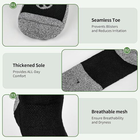 Diabetic Socks for Men,6 Pairs No Binding Crew Mens Diabetic Neuropathy Socks 9-12(White+Black+Dark Grey+Deep Grey+Sandy Color+Deep Blue-Large) in Kuwait