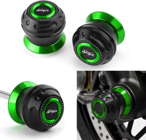 شوكة دراجة نارية شوكة تتناسب مع Ninja 650 ZX6R H2 H2R ZX-10R ZX-14R 2023 2024 + | Ninja 650 636 ZX10R ZX14R محور العجلات إطار الإطار 2023 2024 NINJA 650 636 ZX6R ZX10R ZX14R ACCECTORIS BK in Kuwait