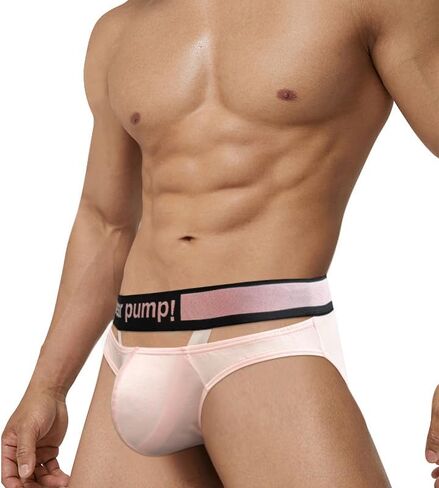 Meshal Modal Bikini Underwear Sexy Hollow Out Low Rise Men's Briefs Pack in Kuwait