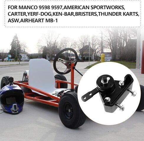 PACEWALKER Go Kart Mechanical Brake Caliper and Bracket with Pads for Manco 9598 9597 Yerf-Dog, Carter, ASW, Bristers, Airheart MB-1 Predator 212cc 196cc 6.5hp gx160 Go Kart Brake System Black in Saudi Arabia