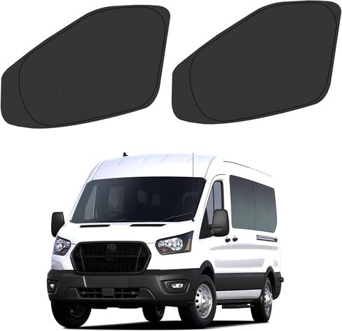 Front Side Window Sun Shade for 1992-2025 Fo-rd E-Series E-150 E-250 E-350 E-450 Van Motorhome, Foldable Window Sunshade Sun Visor Protector, Side Window Shades Sun Shield Blocks UV Rays Heat in Saudi Arabia