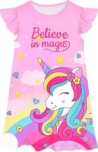 Play Tailor Girls Nightgowns Kids Pajamas Princess Dresses Nightgown Casual Sleepwear for Toddler Girl Clothes in Saudi Arabia