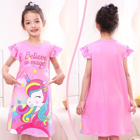 Play Tailor Girls Nightgowns Kids Pajamas Princess Dresses Nightgown Casual Sleepwear for Toddler Girl Clothes in Saudi Arabia