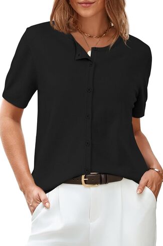 Arach & Cloz Women’s 2025 Summer Lightweight Cardigan Cardigan قصيرة الأكمام in Kuwait