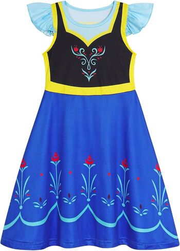 AmzBarley Doll and Girl Matching Nightgown Princess Pajamas Night Gown Dress for Girls and 18" Dolls Clothes in Saudi Arabia