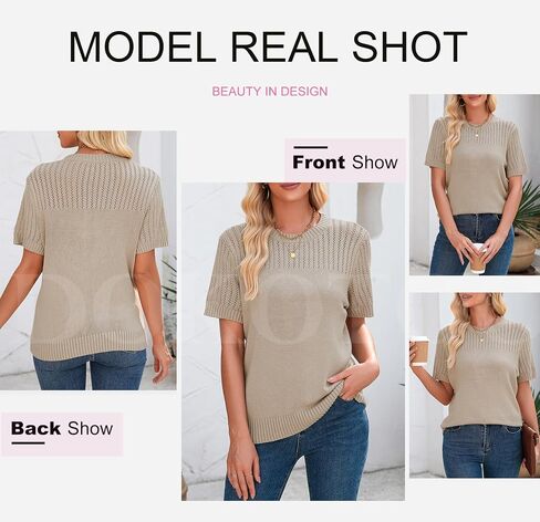 Dokotoo Womens Summer Tops Dary Disy Crewneck قمصان قصيرة الأكمام صلبة جوف in Kuwait