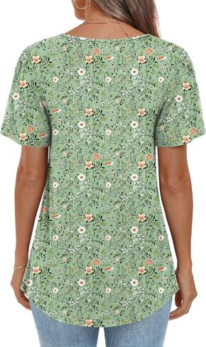 Anymiss Womens Summer Tops Dressy Casual Blouses Square Neck Tunic M-3XL in Saudi Arabia