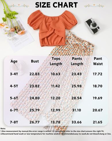 Xuanhao Toddler Girls Girls Clothes Summer Puff Sleeve قميص قميص أعلى سروال الساقين ملابس ملابس الأطفال in Kuwait
