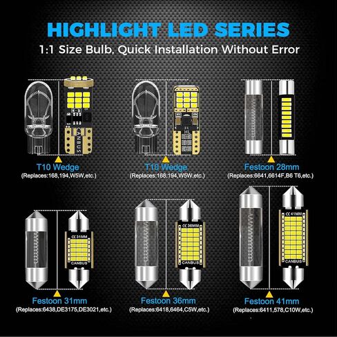 AENVTOL 13 Pieces Interior LED Light Kit + Back Up Bulb Reverse Lights Replacement for Nissan Sentra 2013 2014 2015 2016 2017 2018 2019 White Backup Light + LED Interior Bulb Package, Install Tool in Saudi Arabia